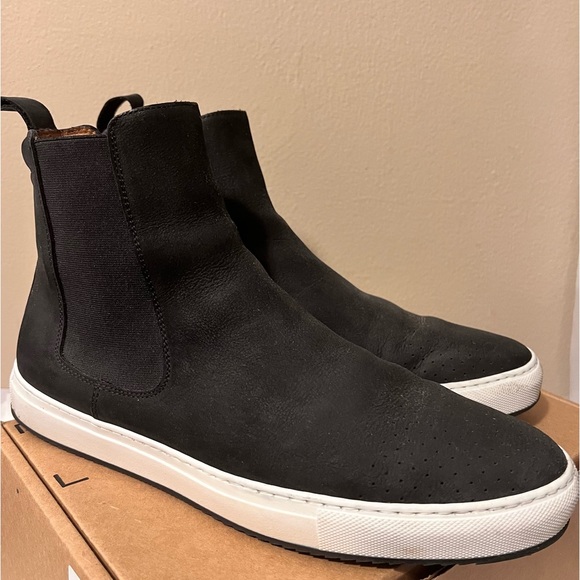 TAFT Leather Pull-On High Top Sneakers EU 45 US 12 - Picture 12 of 16